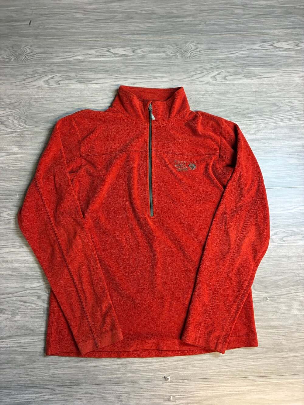 Mountain Hardwear Microchill 1/2 Zip Fleece Size S Red